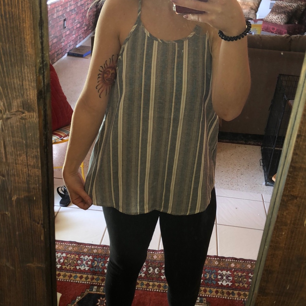 Spaghetti strap racer back tank